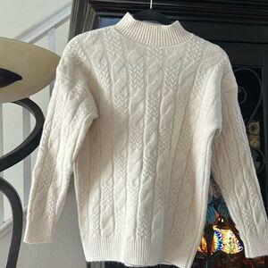 Cream turtle neck sweater